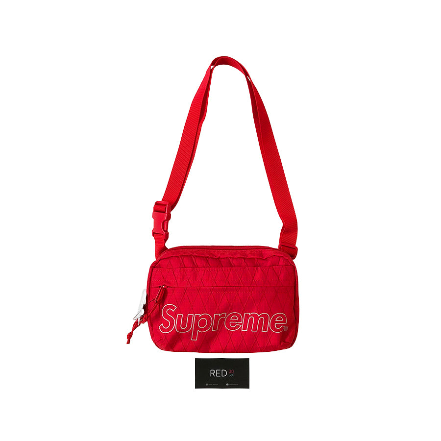 supreme fw18 shoulder bag red