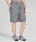 Softwik Relaxed Fit Shorts With Pockets   1x / Heather Grey