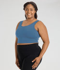 Junostretch Full Fit Scoop Neck Bra Top Serenity Blue   Xl / Serenity Blue