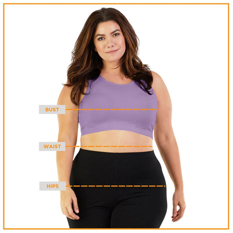 JunoActive plus size women's clothing with measurement guidelines