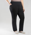 Stretch Naturals Side Pocket Loose Fit Leggings Tall Black   5x / Black