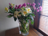 mixed flowers in vase