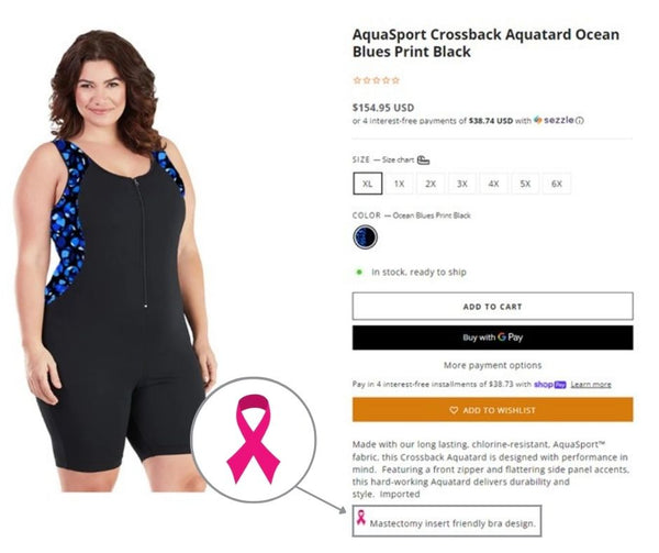 JunoActive Offers Mastectomy-Friendly Plus-Size Swimwear