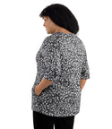 Pocketed 3/4 Sleeves General Print Tunic