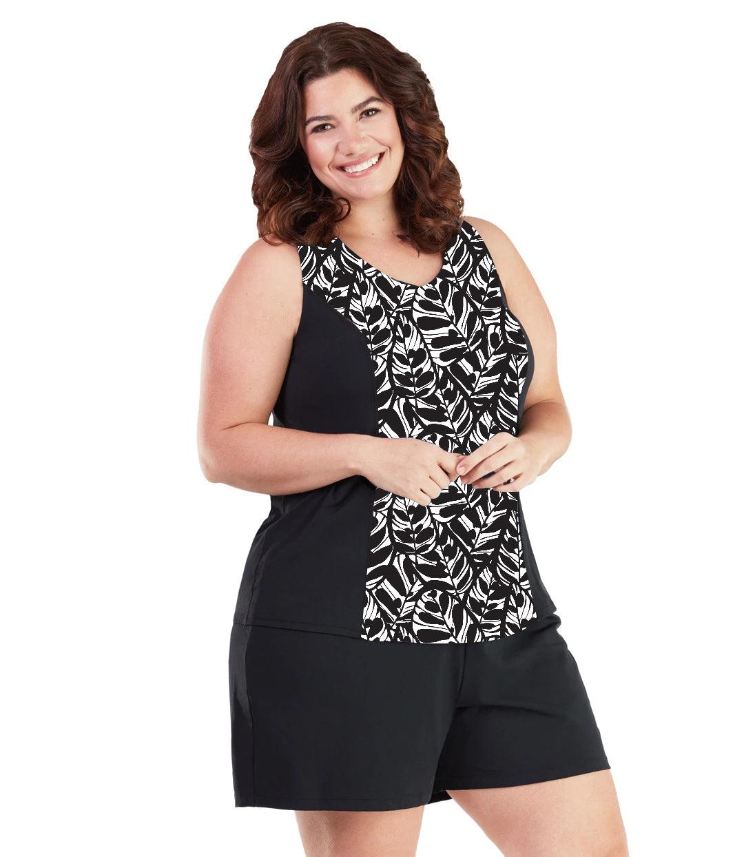 plus size swim tops