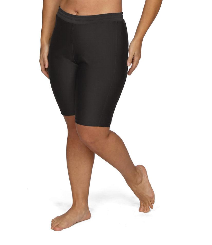 black swim shorts ladies plus size