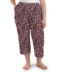 Stretch Naturals Lite Pocketed Sleep Capris Jungle Rose Print   1x / Jungle Rose