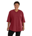 Legacy Cotton Casual Tunic Classic Colors   Xl / Garnet