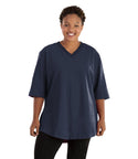 Legacy Cotton Casual Tunic   Final Sale   1x / Navy Blue