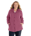 Legacy Cotton Casual Button Up Hoodie Classic Colors   Xl / Dusty Rose