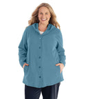 Legacy Cotton Casual Button Up Hoodie Classic Colors   Xl / Arctic Blue