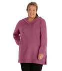 Legacy Cotton Casual Pullover V neck Hoodie Classic Colors   Xl / Dusty Rose