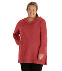 Legacy Cotton Casual Pullover V neck Hoodie Classic Colors   Xl / Sedona Red