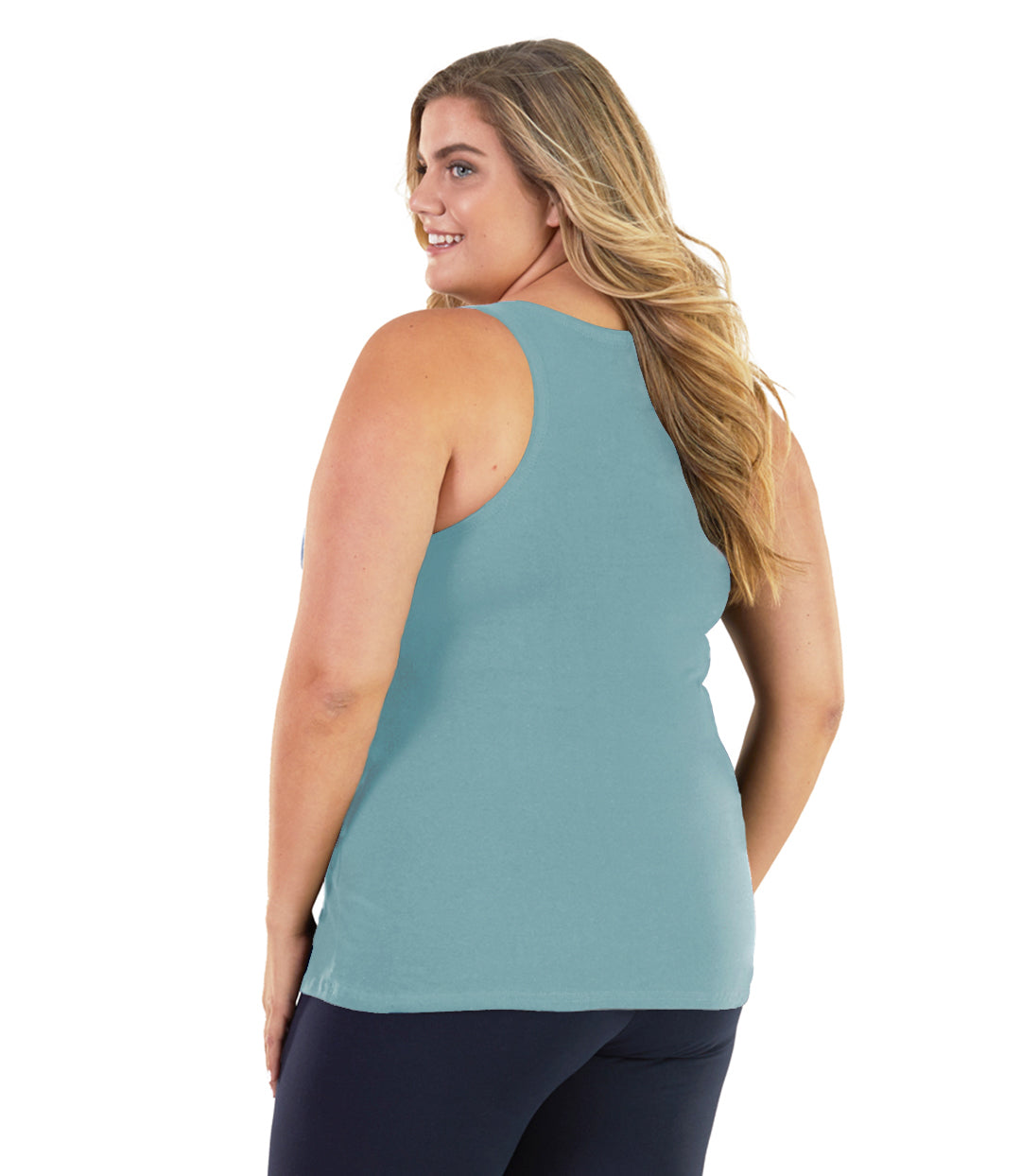 Penneven Mejeriprodukter Seminary Stretch Naturals Long Support Tank Classic Colors | JunoActive Plus Size  Activewear