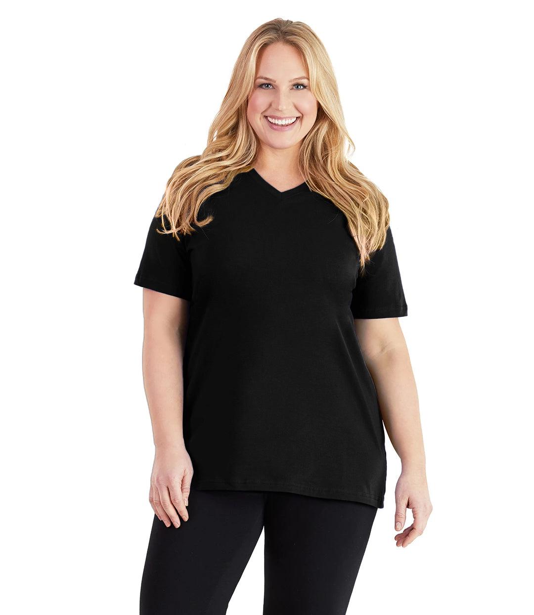 Image of Stretch Naturals V-Neck Tee Basic Colors
