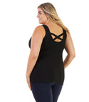 Stretch Naturals Crossback Tank Basic Colors   Final Sale   Xl / Black