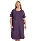 Stretch Naturals Short Sleeve Dress Classic Colors   Xl / Blackberry