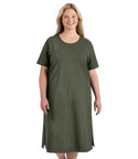 Stretch Naturals Short Sleeve Dress Classic Colors   Xl / Moss Green