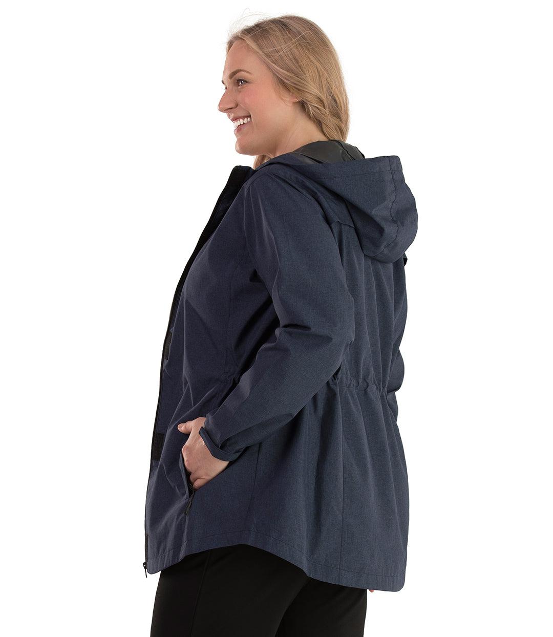 womens plus rain coats