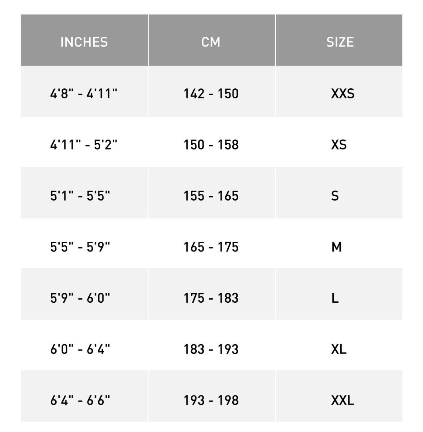 Specialized Sirrus Size Guide