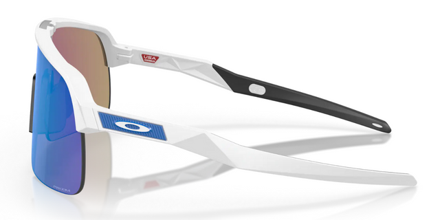 Oakley Sutro Lite - Matte white - Prizm Sapphire Lens – The Cycling Fix