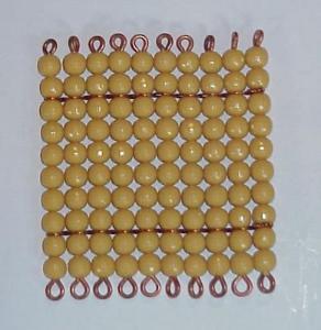 Lot of 100 golden sew on beads