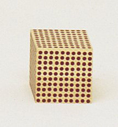 9 Wooden Thousand Cubes - IFIT Montessori
