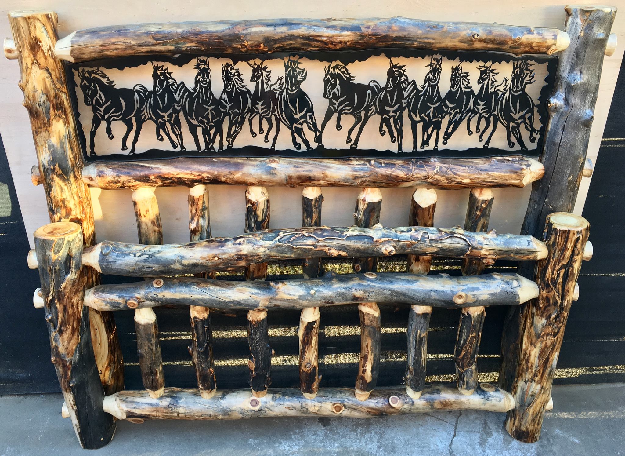 Aspen Bed Lodge Metal Inlay