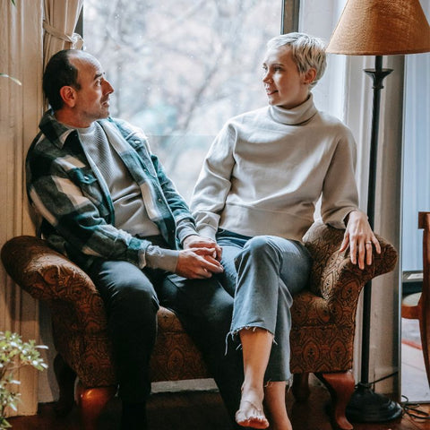 Couple actively listening to each other