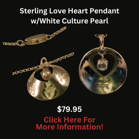 Love Heart Pearl Pendant