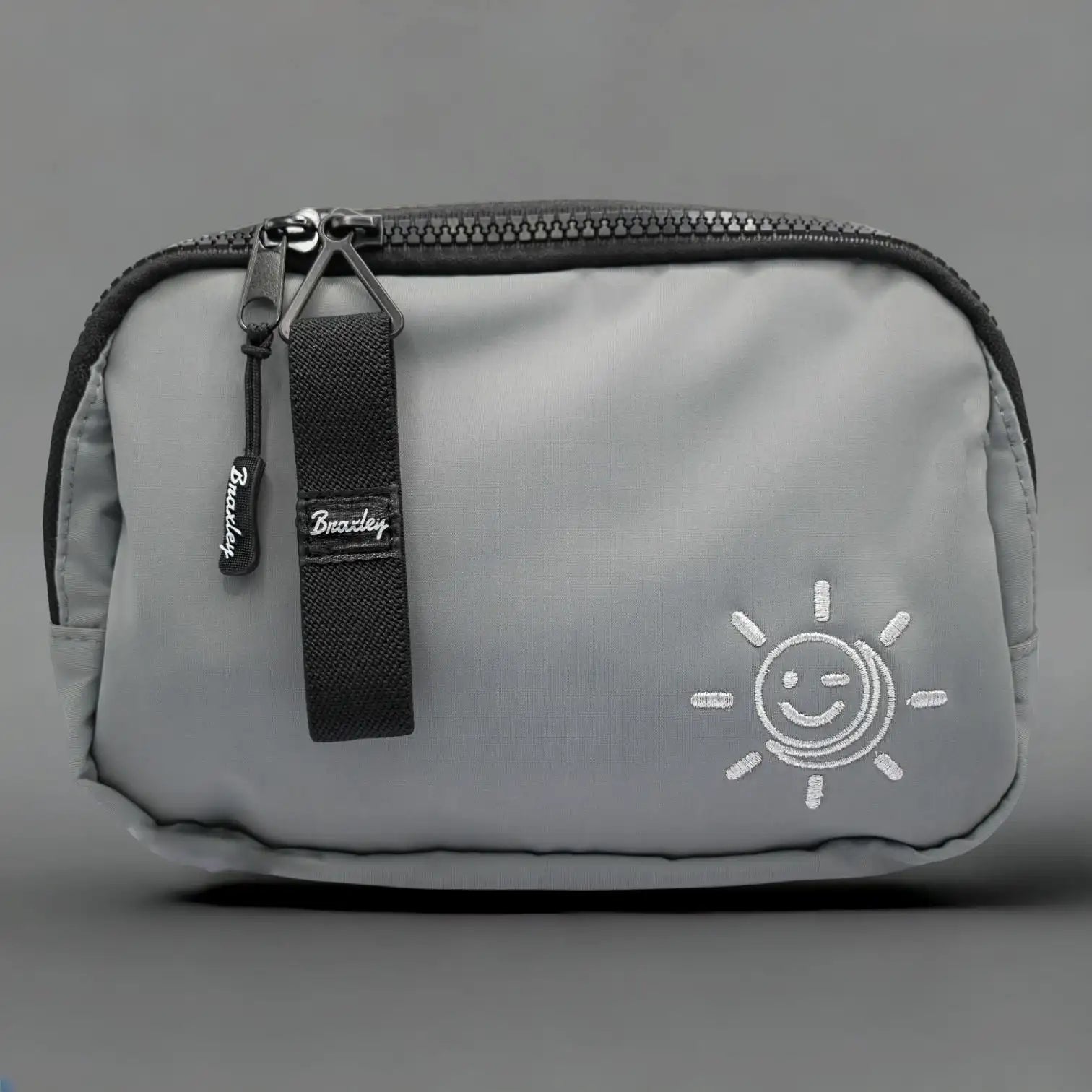 Stone gray braxley stash bag