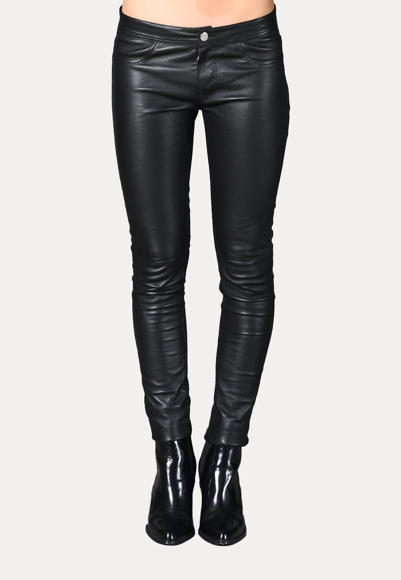 Anais - Black Leather Pant – V S P