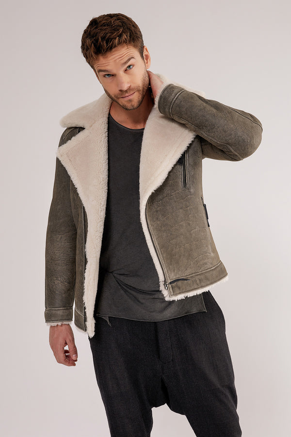 David - Black Shearling Jacket – V S P