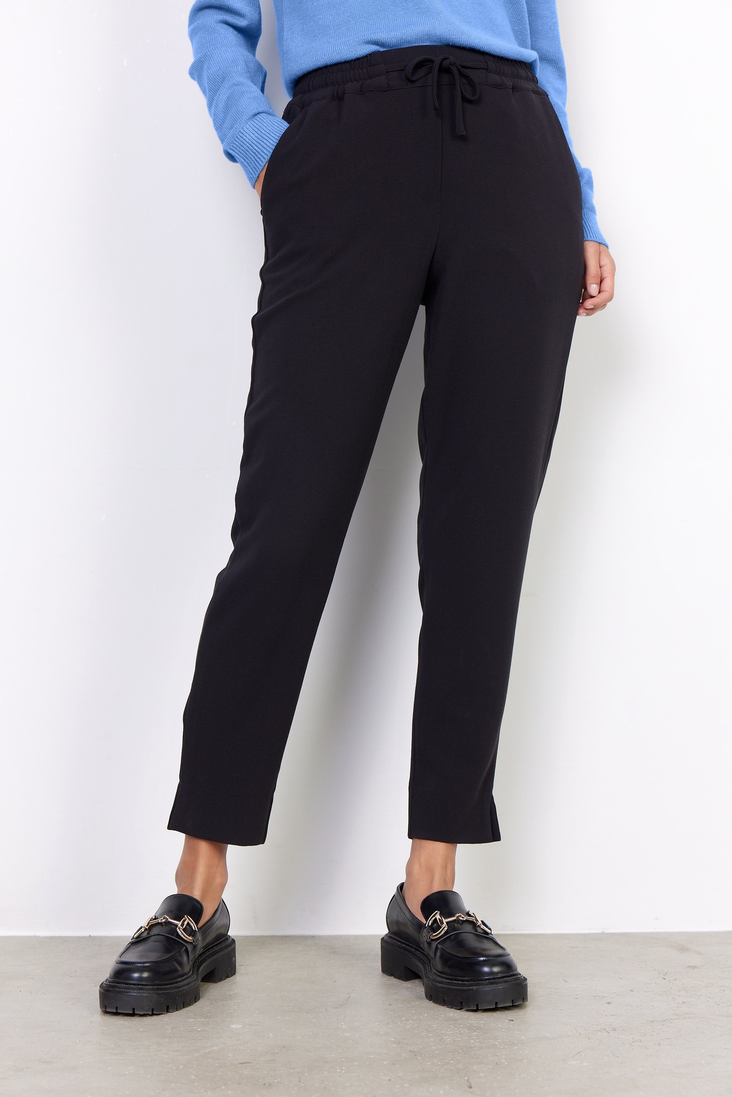 Jutta bukser med bindebånd sort – Krone 1