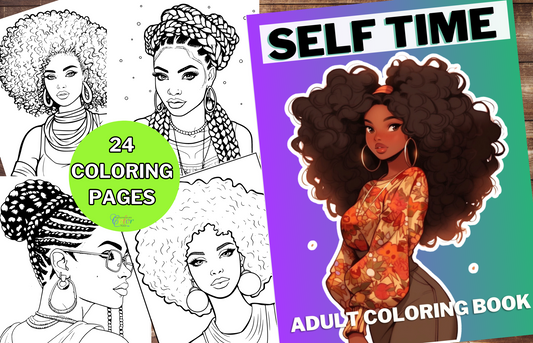 Happy and Healed: Black Girl Coloring Book – Entrepreneurs Color Too