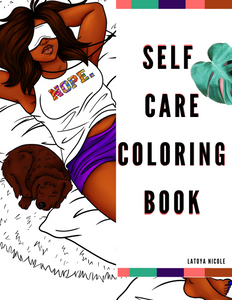 Download Self Care Mini 6 Page Black Girl Coloring Book Download Entrepreneurs Color Too