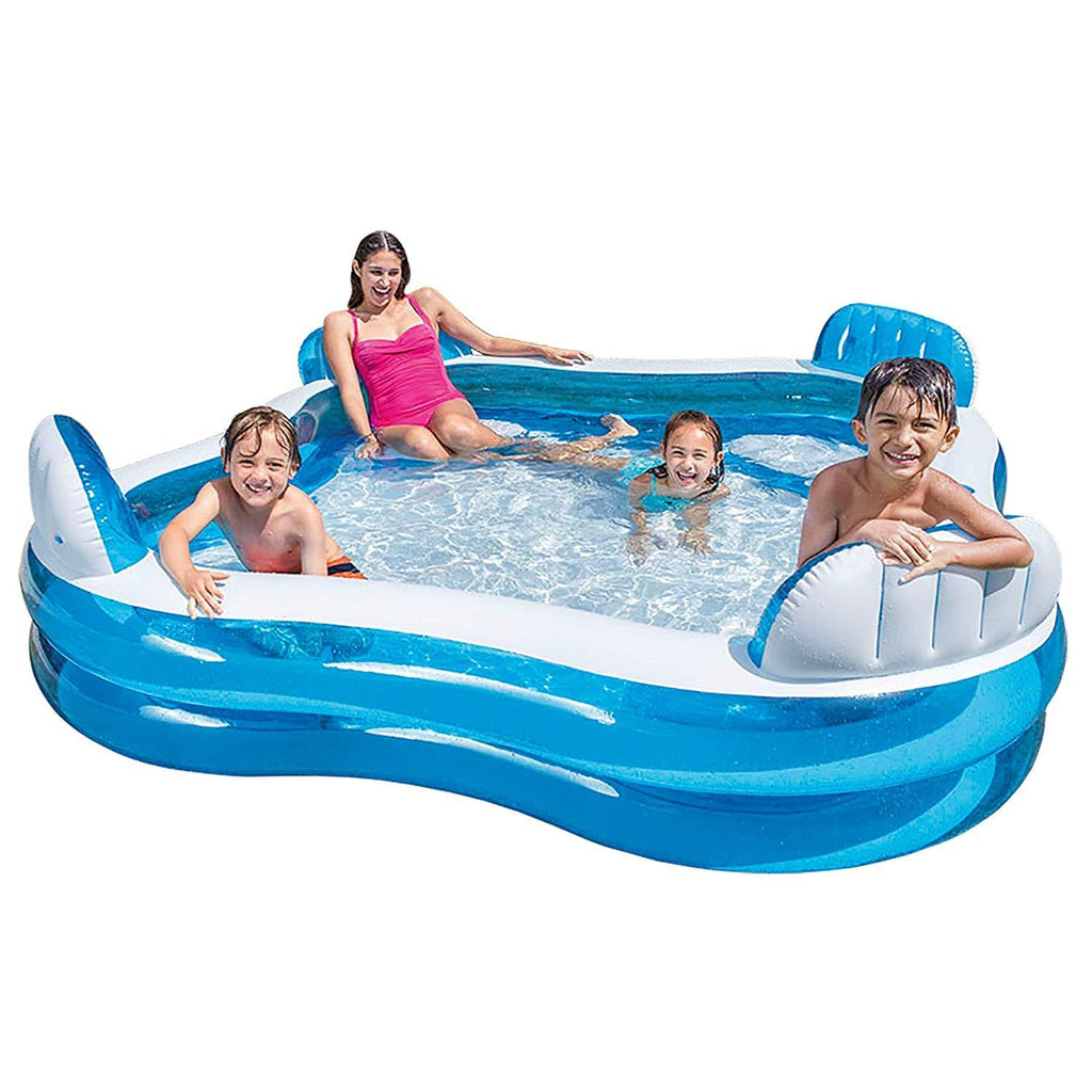 intex swim center family inflatable lounge pool
