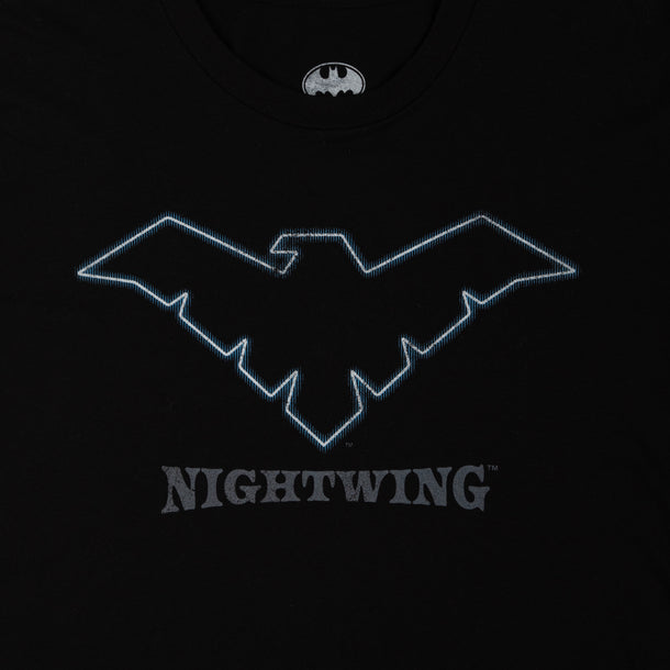 DC Comics Nightwing Neon Logo Black Tee | Official Apparel & Accessories |  Heroes & Villains™ - DC Comics
