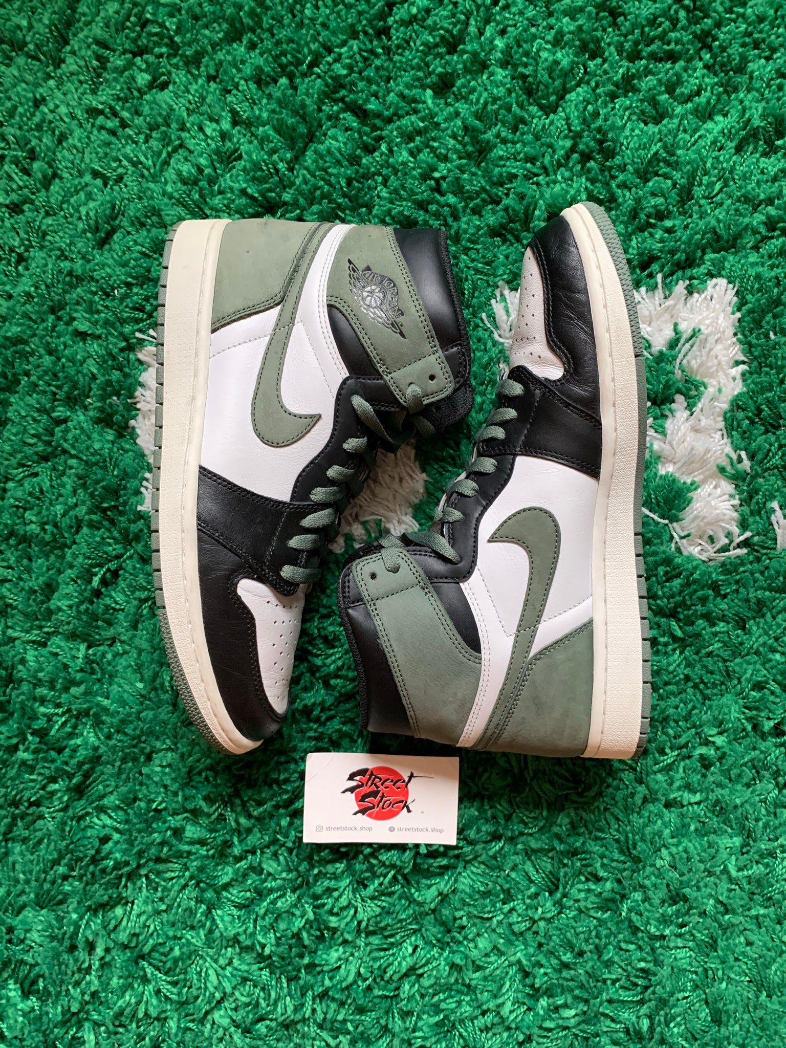 jordan 1 clay green size 10