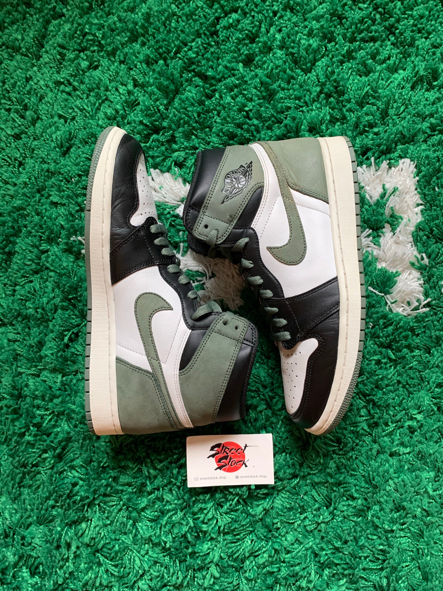 jordan 1 clay green size 10