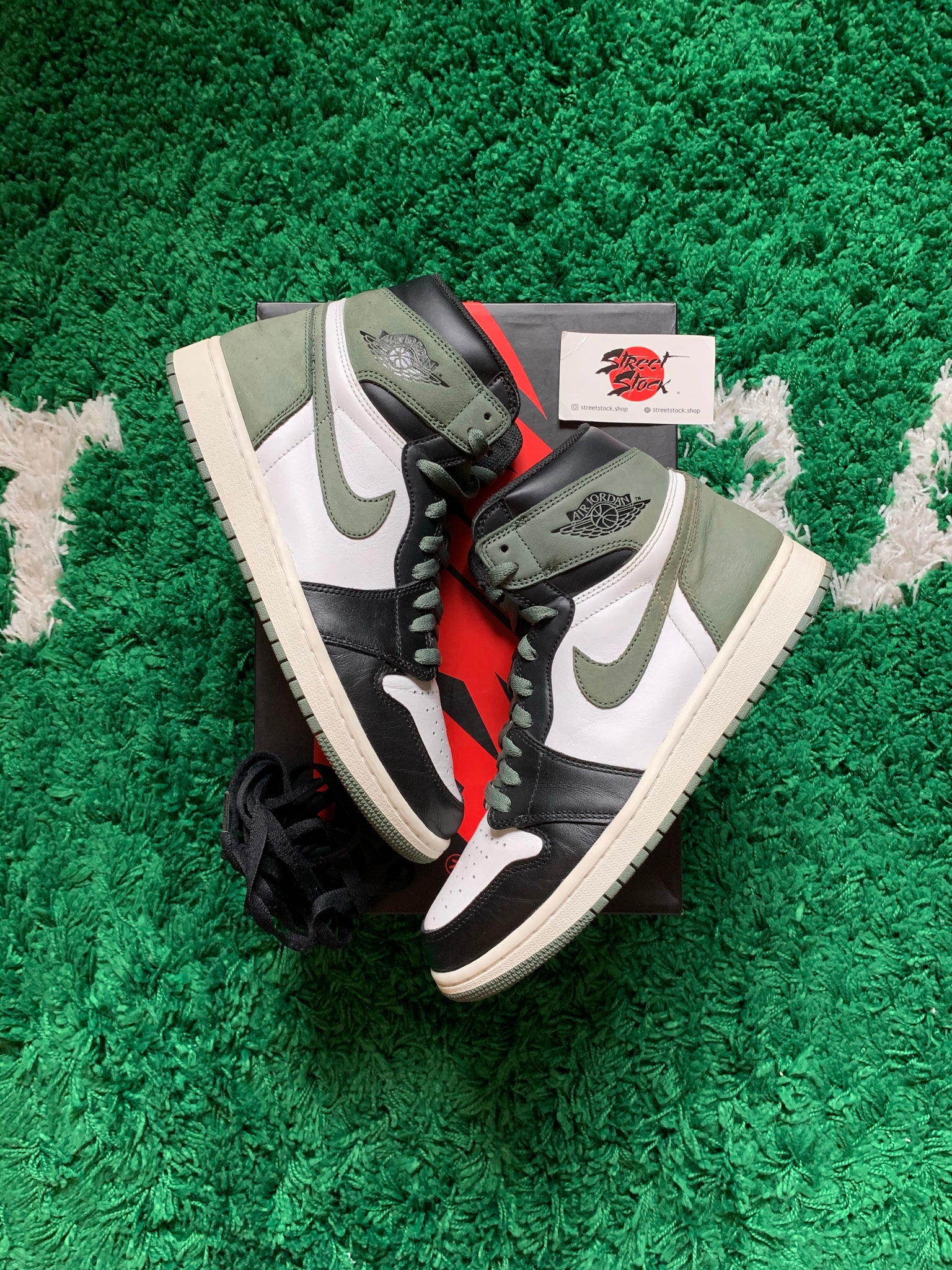 jordan 1 clay green size 10