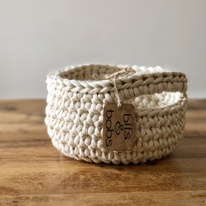 Personalised small rope baskets