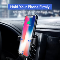 Ugreen Support de téléphone voiture chargeur Samsaung S10 S9 et iPhone X Xr 8 rapide