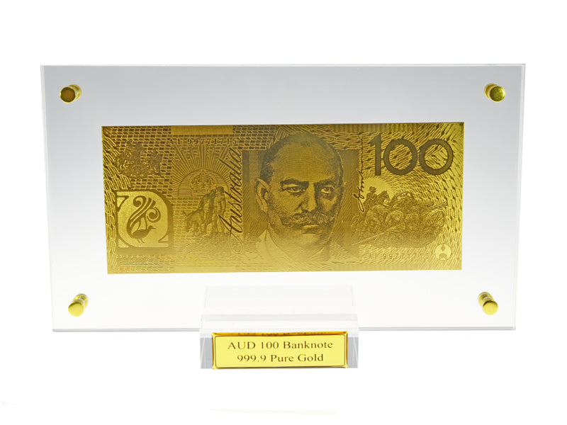 gold bank note