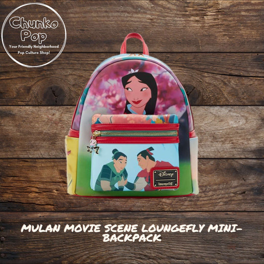 Beauty and The Beast: Library Scene Loungefly Mini Backpack