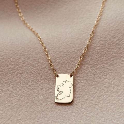 By Leahy, Fine Jewellery, Home Is Where The Heart Is, Portrait Slip Necklace, 9ct Gold, Imogen Cotter, Professional Cyclist, County Clare
