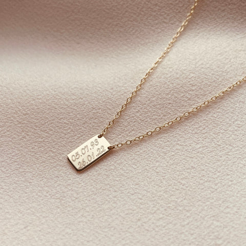 By Leahy, Fine Jewellery, Home Is Where The Heart Is, Portrait Slip Necklace, 9ct Gold, Imogen Cotter, Professional Cyclist, County Clare, Date of Birth and Rebirth Date