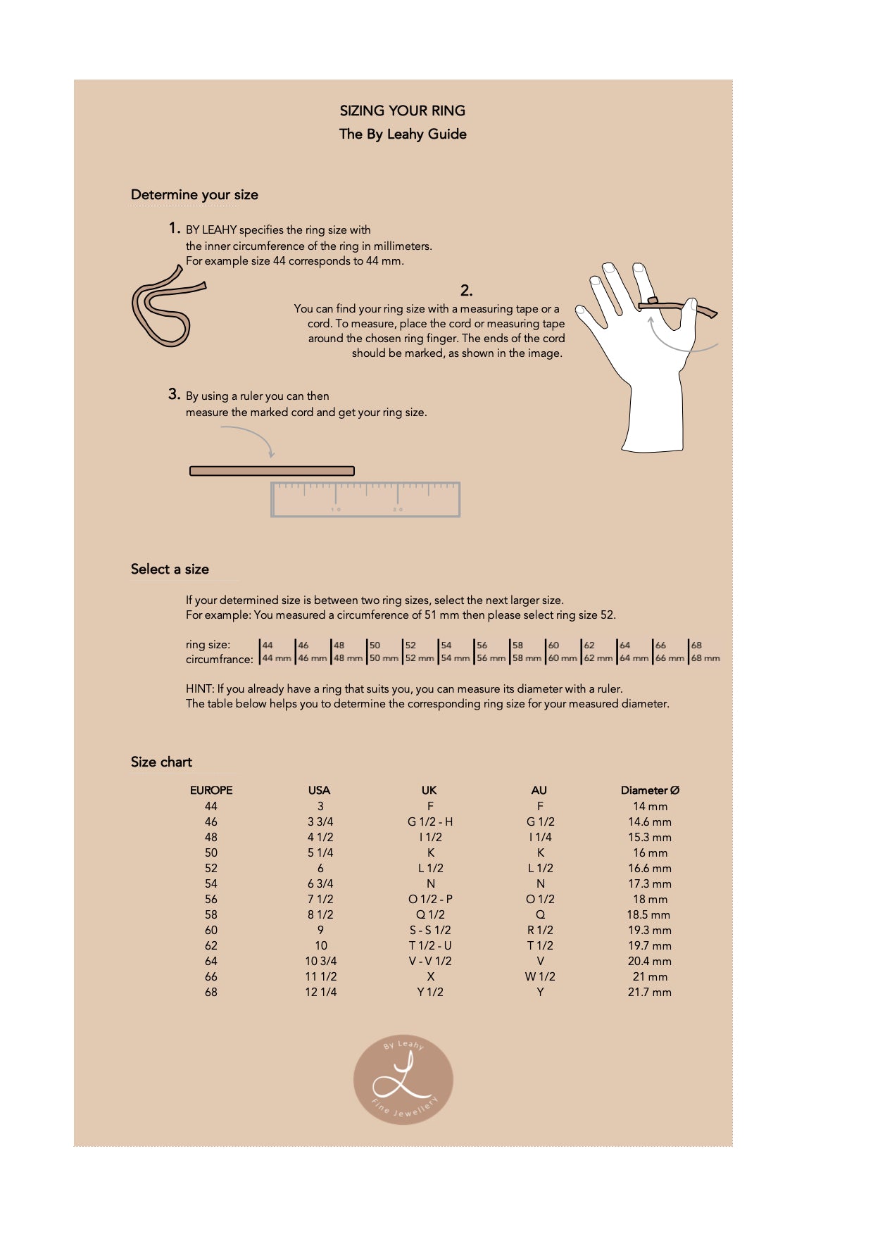 Ring Size Guide