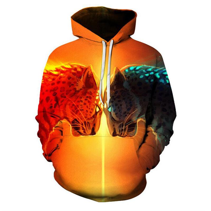 lion print hoodie