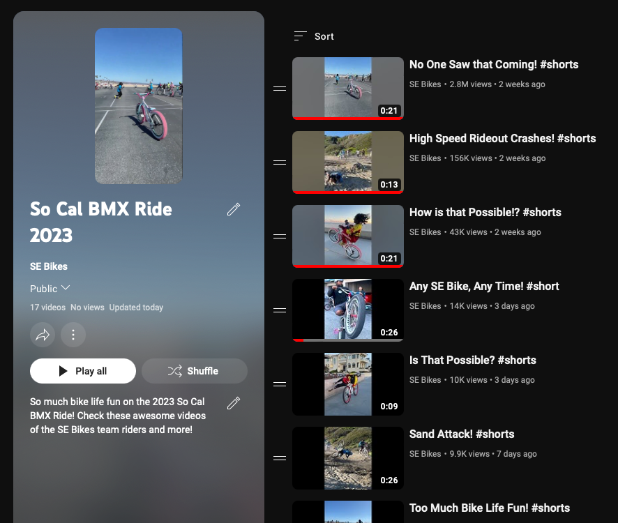 So Cal Ride 2023 Playlist